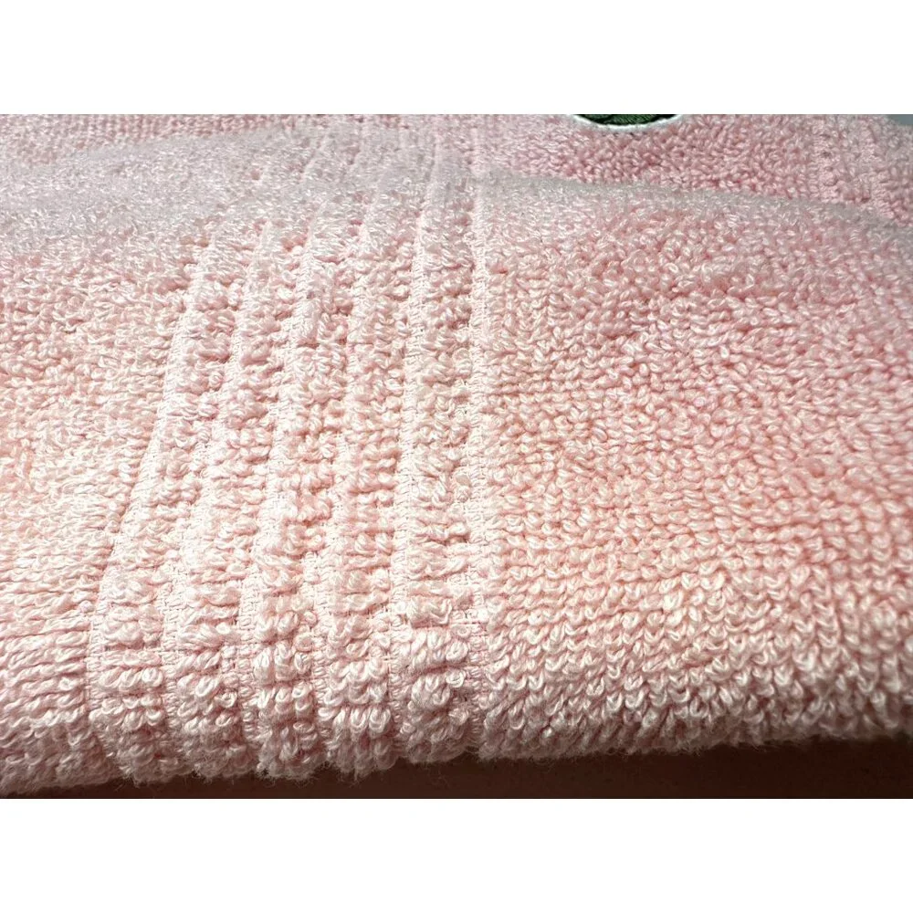 NWT LACOSTE Light PINK Cotton Bath Towels 30